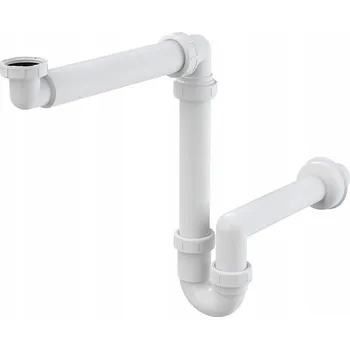 Sifon AlcaPlast Umyvadlový sifon s úsporou místa do skříňky A434