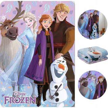 Dětská deka Fleecová deka Frozen: Ledové Království: Anna a Elsa a přátelé (367239)