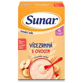Dětská výživa Sunar Cereální kaše vícezr.s ovoc.od uk.6.měs.210g