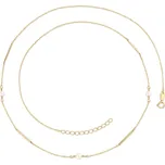 Elegantní zlatý náhrdelník s perlou Au 585/1000 2,40g