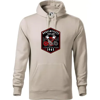 Pánská mikina Šedesátiletý poklad z původních dílů 1965 - Mikina pánská Cape s kapucí - 5XL ( Ledově šedá )