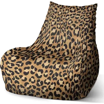 Sedací pytel Sablio Sedací vak Bean Gepardí vzor - 100 x 90 x 45 cm