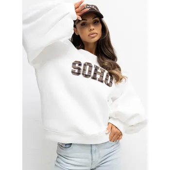 Dámská mikina RUE PARIS Mikina Soho ecru Velikost: UNI