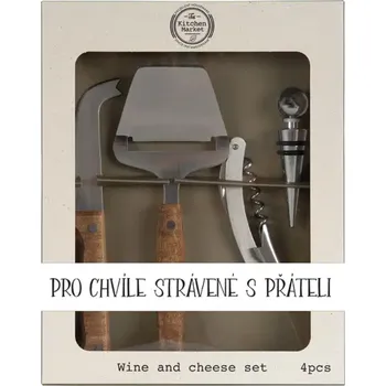 Otvírák Bohemia Gifts, Dárková sada na krájení sýra a otvírání vína – pro chvíle s přáteli