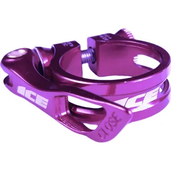 Sedlovka Objímka sedlovky ICE Clamp fialová