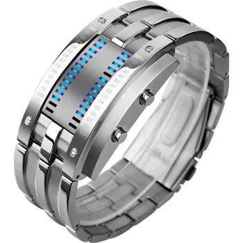 Hodinky Pánské hodinky / SKMEI / náramek / binární / stříbrné / černé