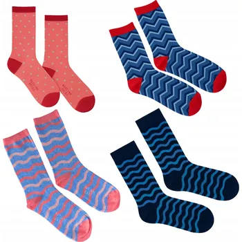 Dámské ponožky Dlouhé BAVLNĚNÉ PONOŽKY DÁMSKÉ ponožky BIO BAVLNA 35-39 5 PÁRŮ