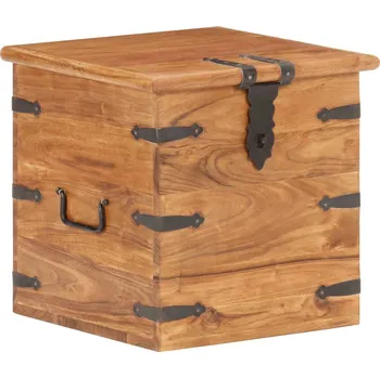 Úložný box zahrada-XL Úložná truhla 40 x 40 x 40 cm masivní akáciové dřevo 289645