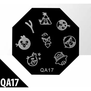 Šablona destička na nehty se vzory pro stamping QA17