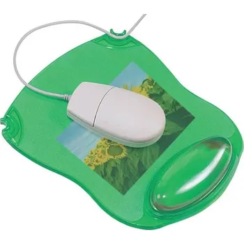Podložka pod myš Podložka pod myš Q-Connect - gelová, s opěrkou zápěstí, zelená