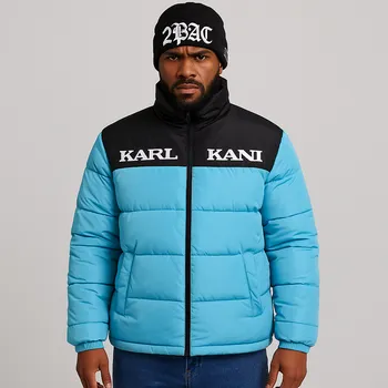 Zimní bunda Karl Kani Retro Essential Puffer Jacket Blue - M