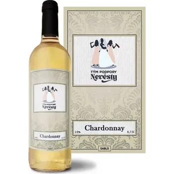 Víno Sablio Bílé víno Tým podpory nevěsty: 0,75 l