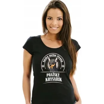 Dámské tričko Dámské Tričko STRIKER Prague Rat Barva: černá, Velikost: S