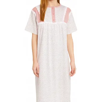 Dámská noční košile BAVLNĚNÁ noční košile pro MAMINKU/BABIČKU 3XL