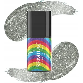 Přípravek na nehty SEMILAC 489 Proud Rainbow Hybridní lak na nehty limitovaná edice holo 7 ml