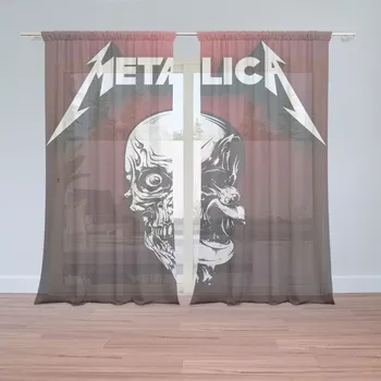 Záclona Sablio Záclony METALLICA Death metal: 2ks 150x250cm