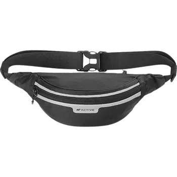 4F sportovní ledvinka na běhání, tréninková taška na opasek - černá