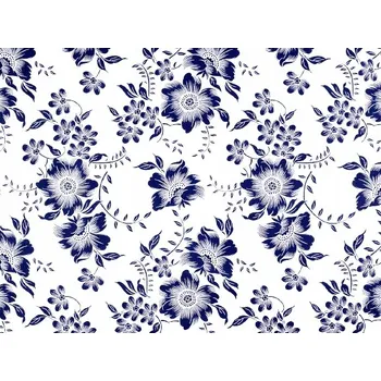 Bavlněná látka / plátno s květinovým vzorem