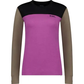 triko Mons Royale Yotei merino long sleeve WMNS purple bolt / walnut / black S