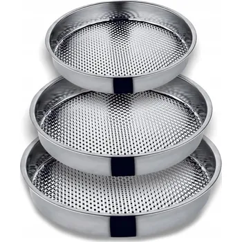 OCELOVÝ KULATÝ PODNOS 41cm HLUBOKÝ, TÁC pro Cig kofte, SERÍROVÁNÍ, ČÍŠNICKÝ