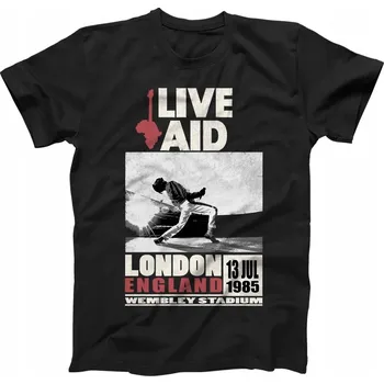 Pánské tričko Tričko QUEEN LIVE AID Freddie Mercury vel. L