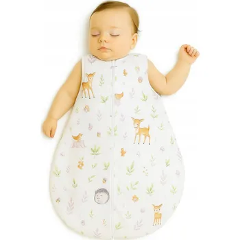 Zavinovačka Dětský bavlněný spací pytel zaoblený S 0-6 měsíců letní TOG 1.0 - lesní
