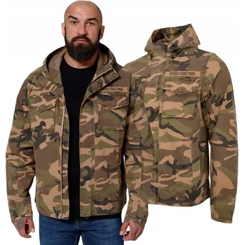 Pánská softshellová bunda Pitbull pánská softshellová bunda s kapucí Fallon, velikost S