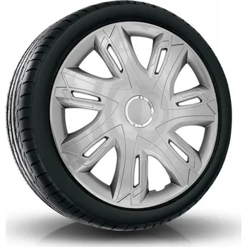 Poklice na kolo Puklice SUPERNOVA 14" stříbrné pro Toyota, Volkswagen, Volvo, 4 ks