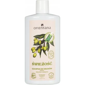 Šampon Orientana, ájurvédský vlasový šampon s neemem a zelený čaj 210 ml