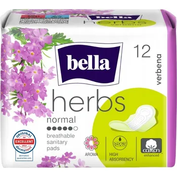 Menstruační vložka Hygienické vložky Bella Herbs s křidélky 12 ks