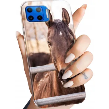 Pouzdro na mobilní telefon Zadní Kryt Hello Case pro Motorola Moto G 5G Plus hnědý