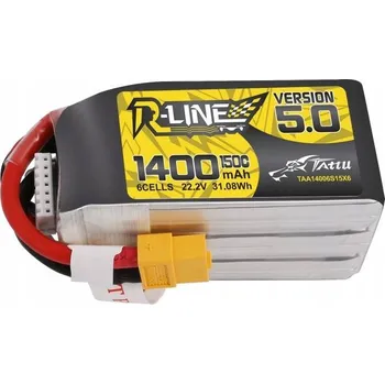 RC náhradní díl Akumulátor Tattu R-Line 5.0 1400 mAh 22.2 V 150 C 6S1P XT60