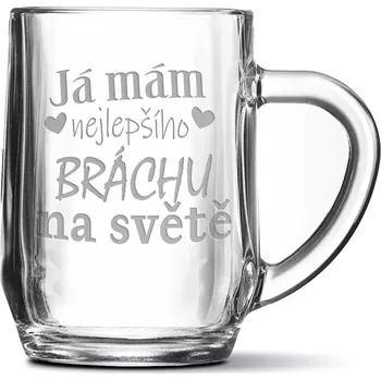 Sklenice Sablio Půllitr Já mám nejlepšího bráchu na světě: 0,5