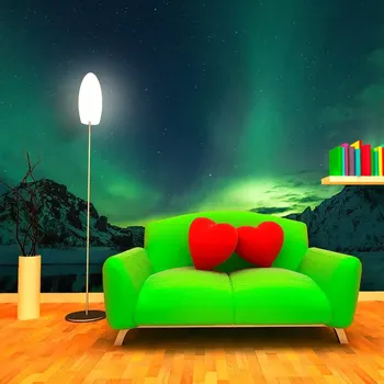 Tapeta Sablio Tapeta Zelená záře - 208x125 cm