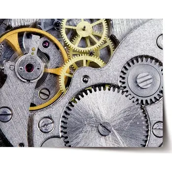 Plakát Sablio Plakát Hodinový strojek - 90x60 cm