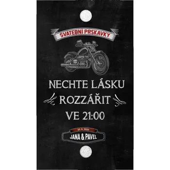 Svatební dekorace Kartička na prskavku 319