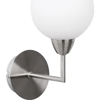 Nástěnné svítidlo Nástěnné moderní svítidlo LOGOS - 1xG9, 25W, stříbrné / bílé