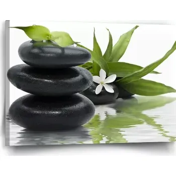 Obraz Sablio Obraz Květ s kameny - 60x40 cm