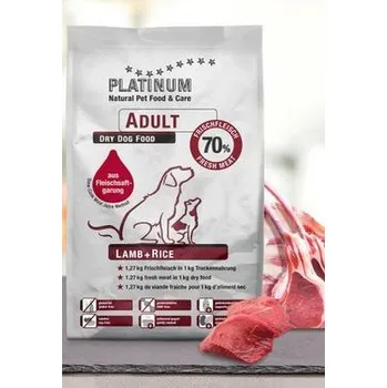 Platinum Adult Lamb+Rice 1,5kg