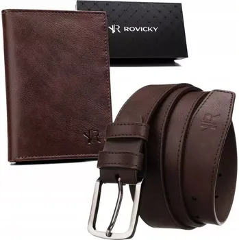 Peněženka Rovicky R-N004-120 hnědá + pásek