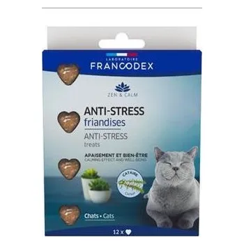 Krmivo pro kočku Francodex Pochoutka Anti-Stress pro kočky 12ks