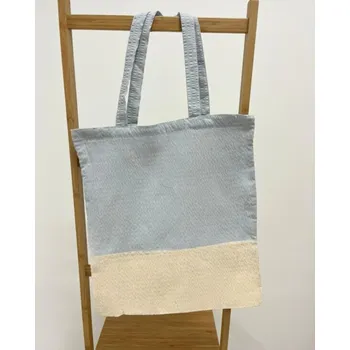 B.E.S. - Petrovice, s.r.o. Látková taška - 40x45cm - vzor Šedá - krémová