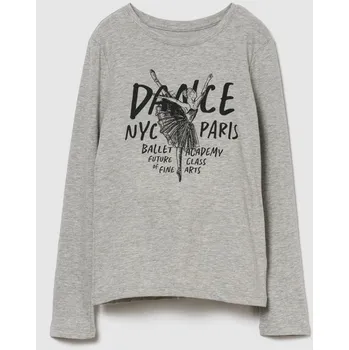 Dívčí tričko GAP Dívčí Dětské tričko s potiskem Gap Šedá S (2966800)