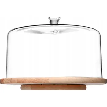 Dřevěný otočný podnos se stínidlem KROSNO Glamour