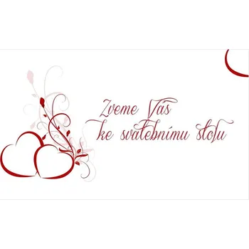 Svatební dekorace Pozvánka ke stolu 47