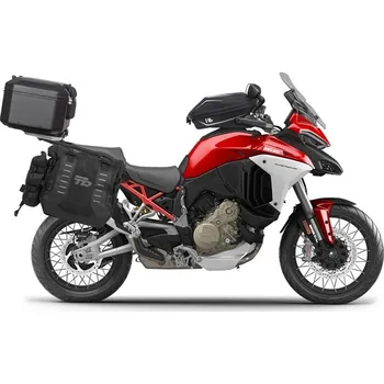 Zavazadlo na motocykl Kompletní sada sedlových brašen shad terra tr40 a černého hliníkového 37l topcase, včetně montážní sady shad ducati multistrada 1200 v4