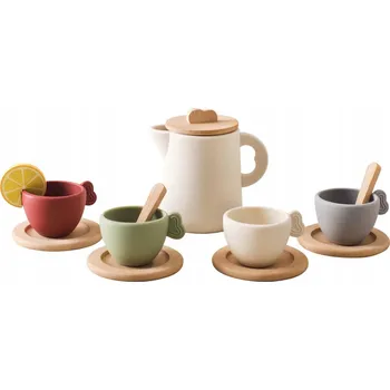 Předstírejte odpolední sadu, čajový set Zahrajte si kuchyňské doplňky základnou