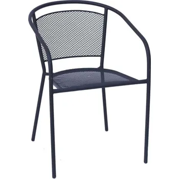 Zahradní židle Rojaplast kovová černá
