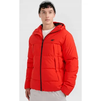 Pánská bunda Pánská prošívaná bunda s umělou výplní - červená
