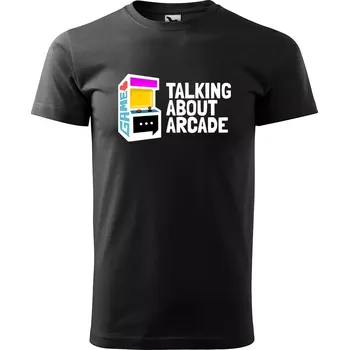 Sablio Tričko s potiskem Talking about arcade - černé L